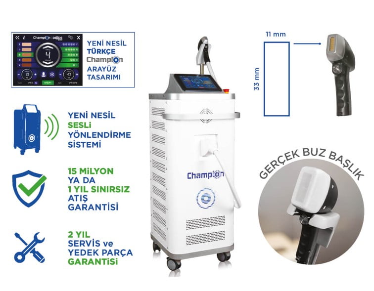 champion lazer epilasyon cihazı